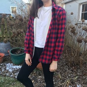 LL Bean Sherpa Lined Flannel in size SP